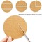 36 Pcs Self-Adhesive Cork Round for DIY Coasters, 4"x 4" Cork Circle, Cork Tiles, Cork Mat, Cork Sheets with Strong Adhesive-Backed